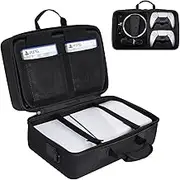 Diocall Hard Case Compatible with PS5 Slim 2023, Protective Travel Case for PlayStation 5 Slim Console, DualSense Controllers, Accessories
