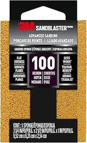 3M SandBlaster Advanced Abrasives Sanding Block Medium 100 Grit 20908