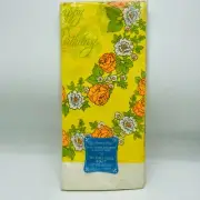 American Greeting House of Paper Floral Flower Tablecloth Yellow Rectangle