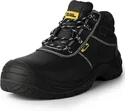 [Black Hammer] Work Safety Boots Mens Waterproof Shoes Leather Steel Toe Cap Working Ankle Lightweight Footwear S3 SRC Storm