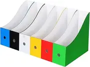 6Pcs File Organizer Storage Holder for Desktop for Home Office Library Classroom and Dormitory Use Rational for Books
