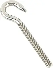 2pcs M4 M5 M6 M8 Sheep Eye Screw Bolt Ring/Hook 304 Stainless Steel Screws with 2pcs Nuts(Opening Hook,M4)