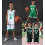 原創熱銷 兒童籃球衣套裝 兒童球衣 凱爾特人隊 兒童球衣 11號 歐文 IRVING 兒童球服 比賽隊服 訓練衣