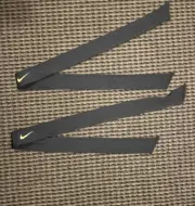 (2) Nike Unisex Dri-Fit Head Tie Unisex Headband White Black Tennis Swoosh