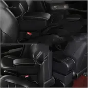for Abarth 595 Armrest Box Central Store Content Storage Box with Cup Holder Ashtray USB Interface Car Centre Armrest Glove Box(H2 4 USB)