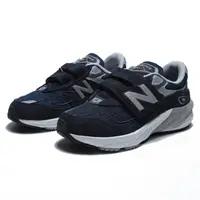 在飛比找PChome24h購物優惠-NEW BALANCE 童鞋 休閒鞋 NB 990 深藍 麂