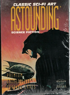 Trading cards bundle collector 1 pack 10 random classic sci-fi art astounding