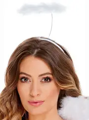 Classic White Feather Angel Halo Headband