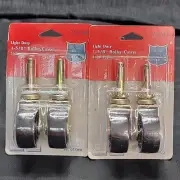 Pair 1-5/8" Floor Shield Roller Casters Stem Type Minibar TV Cart NOS-217-5166