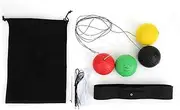 4 Balls Boxing Training Ball,Head?Mounted Adjustable Pu Foam,Sports Fitness Equipment,HomeOffice Martial Arts