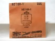 SUC RC100-1 Watch Crystal Fit Elgin 4262 - 11.8 x 11.0 mm - Replacement / Repair
