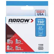 Arrow 10mm T50 Staples - 1250 Pack