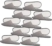 Happyyami 10 Pairs Anti-slip Slippers for Hotel Home Use Disposable Women Men Slippers Soft Comfortable Skid-resistant