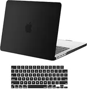 MOSISO Compatible with MacBook Pro 14 inch Case 2025-2021 M4 M3 M1 M2 A3112 A3185 A3401 A2992 A2918 A2779 A2442 Pro Max Chip with Touch ID, Plastic Hard Shell Case & Keyboard Cover, Black