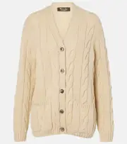 [Loro Piana] Loro Piana Napier cashmere cardigan AU 10 neutrals