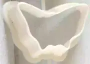 NEW Mini WHITE BUTTERFLY Plastic Cookie PIE CRUST Cutter PASTRY