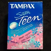 2003 Box Of Tampax Satin Teen Tampons Sealed Box Of 18 - Only Ever Teen Tampons!