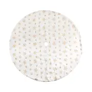 Jingle Jollys Christmas Tree Skirt Snowflake Party Decorations 120cm/90cm