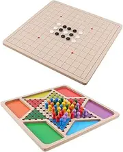 PERSELOSO 1Set Game Gobang Checkers Tabletop Plaything for Fun and to Hand Eye Coordination Present for Boys