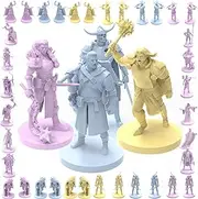 House of Bodian Mythical Heroes Town Dwellers, Heroes and Monsters Mini Figure Set for RPGs - 102 Pcs in 17 Designs, Suitable Size for DND (City Edition)