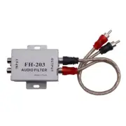 Noise Filter Suppressor Stereo Ground Loops Isolator for Car Home Stereo