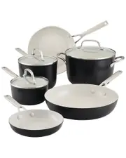 KitchenAid Hard Anodized Ceramic Nonstick Cookware Pots & Pans 9pc Set
