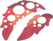 Kisangel 2pcs PVC Guitar Pickguard for Acoustic Classical Guitar Lightweight Durable Easy to Install Unique Leaf Pattern From Scratches and Damage