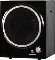 Russell Hobbs RH3VTD800B Black 2.5kg Compact Mini Vented Tumble Dryer, Portable, Freestanding Table top Dryer with 3 Heat Settings
