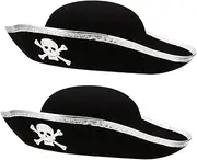 [COSMEVIVI] Skull Pirate Hat Boys Hat Boys Pirate Pirate Dress up Funny Pirate Props Masquerade Cosplay Accessories Props Pirate Accessories Caps Fiber