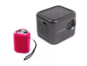 Kings Portable Rechargeable Mini Projector HDMI + Pink Bluetooth Speaker