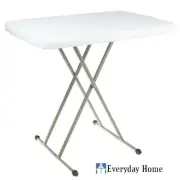 Folding Adjustable Height Table 30 x 20 Top Laptop Writing Art Crafts Tv Dinner