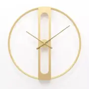 Metal Round Wall Clock - Minimalist design decor clock Gold 60'cm