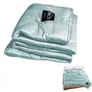 Cooling Comforter Washable Lightweight Summer Air Condition Quilt Blanket-Blue