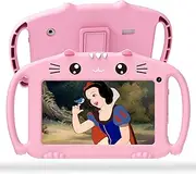 ascrecem Tablet for Children 7 Inch Children's Tablet Android with WiFi Bluetooth Quad Core 2GB 32GB ROM Child-friendly Case Children's Tablet Pre-Installed Education App from 3 to 14 Years Girls Boys