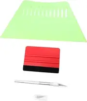 Kisangel Professional Wallpaper Tool Kit 8-Piece Set Window Tint Tools Car Sticker Installer and Bubble Squeegee Random Color
