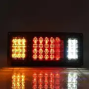 12V LED Tail Lights Brake Reverse 40 LEDs for Trailer Truck Boat Universal Use