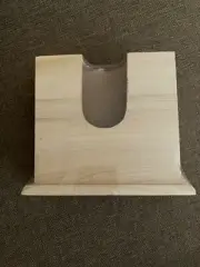 DARICE Wooden MAKE YOUR OWN COASTER SET with Stand Holder, Craft Kit NEW