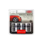SAAS Wheel Nuts Mag 12 x 1.25 Chrome Finish 43mm Length - in a Pack of 5
