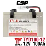 TYD-100磷酸鋰鐵電池 台湯動力12V100A 安德森接頭 超強太陽能 儲能電池 露營用電池