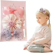 Baby Girl Headbands, Pack of 3 Baby Headbands, Hair Band, Baby Nylon Hair Bands, Flowers, Baby Flower, Elastic Headband, Flower Elastic Hair Band, Hair Accessories, for Newborns Toddlers