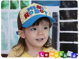 寶貝時尚配件屋 lemonkid 新款 兒童 棒球帽 ROBOT 時尚 遮陽帽 男女 帽子