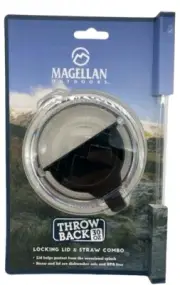 Magellan Outdoors Throwback 30 oz Locking Lid with Straw New