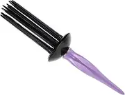 2pieces Hair Curling Roll Comb, 2025 New Curling Roll Comb for Curly Hair, Heat Resistant Carbon Fiber Teasing Parting Hair Comb Curl Defining Brush, for Casual Wear or Special Event