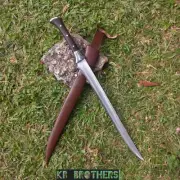 Custom & Handmade Carbon Steel Blade GURKHA Working Sword-Full Tang-27-inches.