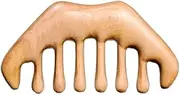 Wooden Hair Combs Hair Massage Comb Natural Wood Wide Tooth Hair Comb Scraping Handheld No Static (Color : A, Size : 1)