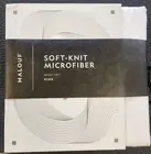 New Malouf Woven Microfiber King Sheet Set 4pc White Percale Fitted Corners
