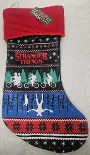 Stranger Things Christmas Stocking BRAND NEW W/ TAGS Eleven Mike Will Upside Dow