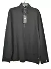 Hugo Boss Mens Long Ribbed Cuff Hem Sleeve Quarter Zip Pullover SweatShirt
