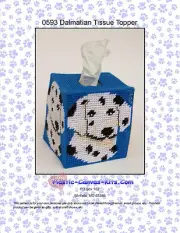 Dalmatian Dog Tissue Topper-Plastic Canvas Pattern or Kit