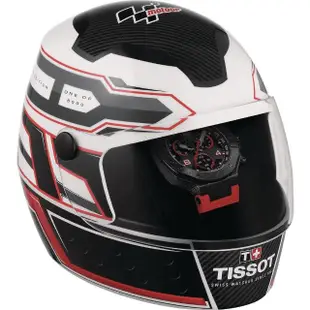 【TISSOT 天梭】T-RACE MOTOGP 2023 限量賽車三眼計時錶-45mm 送行動電源(T141.417.37.057.01)
